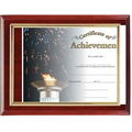 Glossy Mahogany Certificate Holder 6"x8"